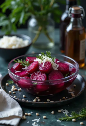 Barbabietole sott'aceto in barattolo