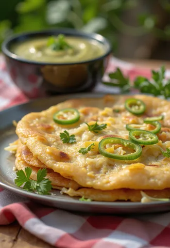 Chilla di cavolo, piatto indiano al cavolo, cotto fino a doratura e croccantezza