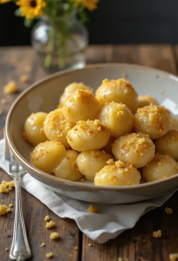 Gnocchi di patate ungheresi serviti