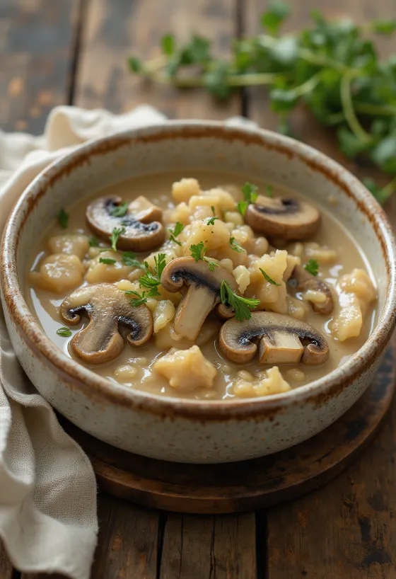 Salsa ai funghi e dragoncello