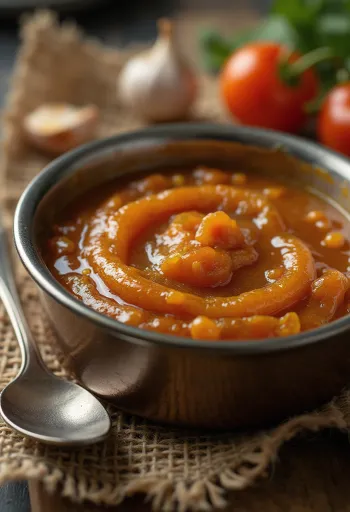 Salsa BBQ al butterscotch e peperoncino servita