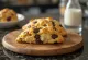 Scones dolci cioccolato e miele appena sfornati