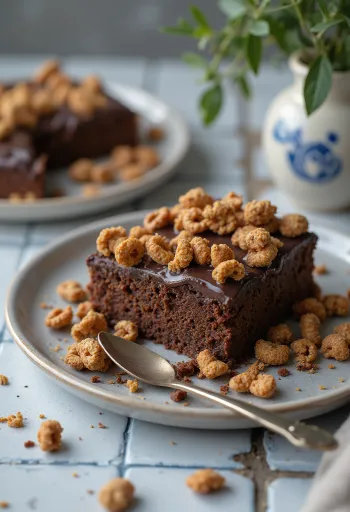 Torta al cioccolato croccante con cereali croccanti