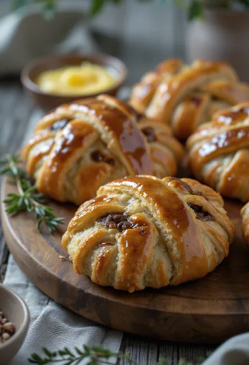 Karjalanpiirakka ripieno di porridge di grano saraceno, con pasta di segale, appena sfornato