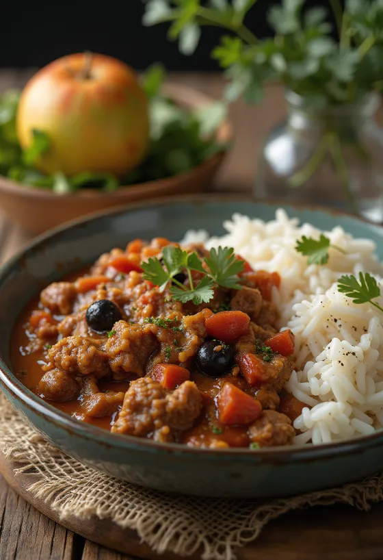 Picadillo servito