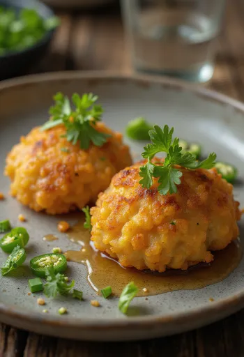 Aama Vada appena fatte, polpette di lenticchie croccanti e speziate