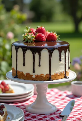 Drip cake al cioccolato con ganache