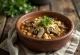 Pozole con setas servito con lime, coriandolo e cipollotto fresco