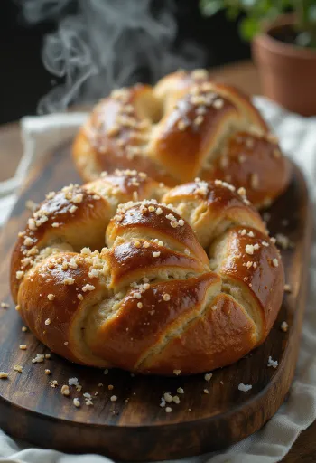 Bretzel alla quinoa servito