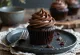 Cupcake alla crema di cioccolato serviti