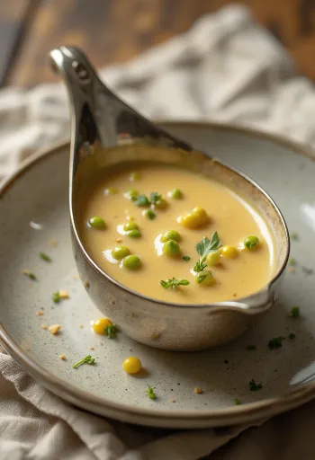 Salsa al burro, senape di Digione e pepe verde