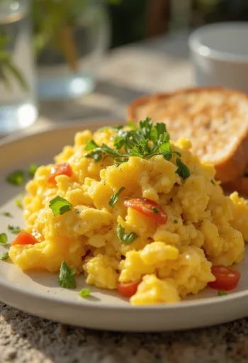Strapazzato di tofu alla curcuma con verdure fresche
