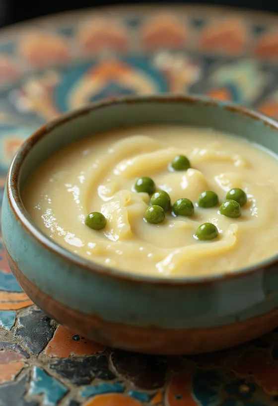 Salsa al pepe verde e vino bianco servita