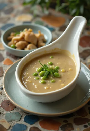 Salsa al pepe verde servita