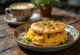 Arepa con Perico stile coreano impiattata