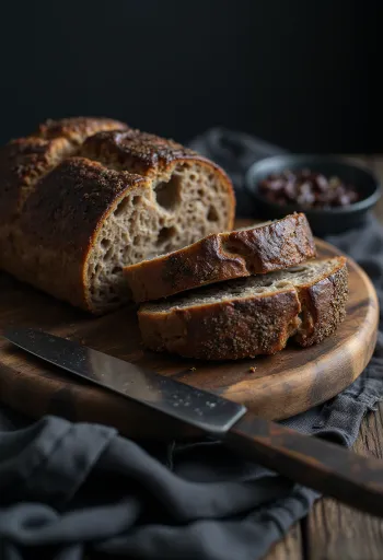 Ruisleipä, pane di segale finlandese, con crosta ricca e croccante, affettato
