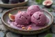 Sorbetto ai fichi fatto in casa servito in coppetta